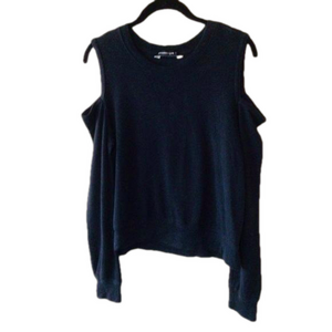 Abercrombie & Fitch Black Long Sleeve Cold Shoulder Top S